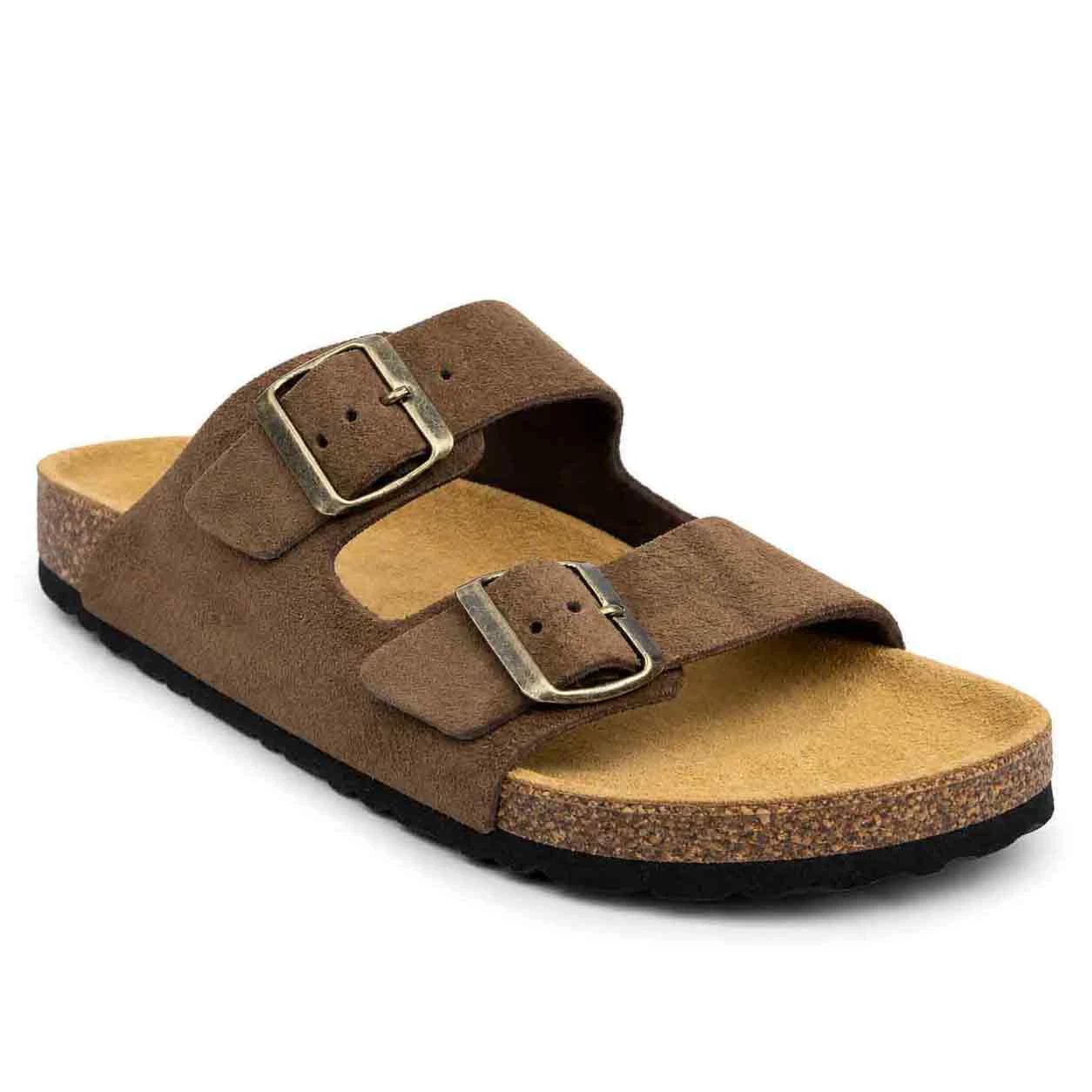 Sandale pour homme s030-1 marron daim